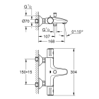 Термостат для ванны GROHE Grohtherm 800, хром (34576000)