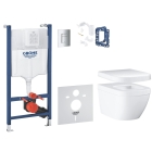 Комплект инсталляции GROHE Solido 5 в 1 с унитазом Euro Ceramic и сиденьем (39889000)