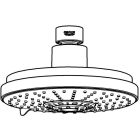 Верхний душ GROHE Rainshower Cosmopolitan 160, 4 режима, хром (27134000)