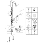 Смеситель для раковины GROHE Eurosmart Cosmopolitan E инфракрасный, L-size, хром (36422000)
