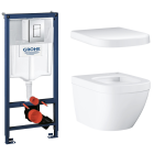 Комплект инсталляции GROHE Rapid SL 3 в 1 с унитазом Euro Ceramic и сиденьем (NW0129)