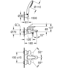Смеситель для ванны GROHE Eurostyle, хром (25286003)