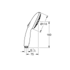 Ручной душ GROHE Tempesta 110, 13,5 л/мин, 3 режима, хром (28261003)