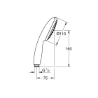 Ручной душ GROHE Tempesta 110, 16,6 л/мин, 1 режим, хром (27852003)