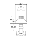 Накладная панель вентиля GROHE Atlanta, хром (19840000)