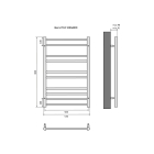 Полотенцесушитель водяной Aquatek Вега П10 500x800, черный муар AQ DR1080BL