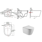 Комплект инсталляции GROHE 38775001 с унитазом Aquatek БЕТТА и сиденьем с микролифтом (NW0186)