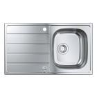 Мойка GROHE K200 45-S 86/50 1.0 с корзинчатым вентилем, нержавеющая сталь (31552SD1)