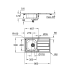 Мойка со смесителем GROHE K200 45-S 86/50 1.0, нержавеющая сталь (31562SD1)