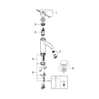 Смеситель для раковины GROHE Essence, S-size, хром (23590001)