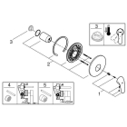 Внешняя часть смесителя для душа GROHE Eurostyle, белая луна (29098LS3)