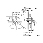 Смеситель для ванны GROHE Euroeco в комплекте с монтажной , хром (32747000)