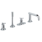 Внешняя часть термостата для ванны GROHE Atrio Ypsilon с душевым гарнитуром, хром (19141000)