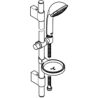 Душевой гарнитур GROHE Relexa Ultra 100 с мыльницей, 3 режима струи, душевая штанга 600 мм, 5 л/мин, хром (27132000)