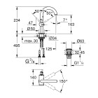 Смеситель для раковины GROHE Atrio, хром (32043003)