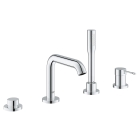 Смеситель для ванны GROHE Essence на 4 отверстия, на край ванны, хром (19578001)