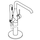 Внешняя часть смесителя для ванны GROHE Essence напольного монтажа, хром (23491001)