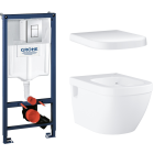 Комплект инсталляции GROHE Rapid SL 3 в 1 с унитазом Euro Ceramic и сиденьем (NW0135)