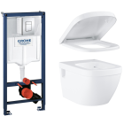 Комплект инсталляции GROHE Rapid SL 3 в 1 с унитазом Euro Ceramic и сиденьем с микролифтом (NW0138)