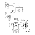 Душевая система GROHE Grontherm скрытого монтажа с термостатом, хром (34872000)