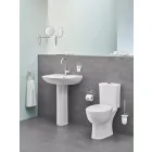 Унитаз напольный с бачком и сиденьем с микролифтом GROHE Bau Ceramic, альпин-белый (39346000)