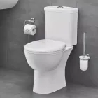Унитаз напольный с бачком и сиденьем с микролифтом GROHE Bau Ceramic, альпин-белый (39346000)