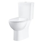 Унитаз напольный с бачком и сиденьем с микролифтом GROHE Bau Ceramic, альпин-белый (39346000)