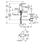 Смеситель для биде GROHE Europlus с донным клапаном, S-size, хром (33241002)
