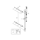 Душевой гарнитур GROHE Euphoria Cube Stick, 1 режим струи, душевая штанга 600 мм, 15 л/мин, хром (27936000)