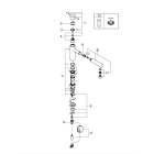 Смеситель для кухни GROHE Concetto с вытяжным изливом, суперсталь (31129DC1)