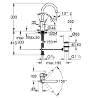 Смеситель для раковины GROHE Eurosmart Cosmopolitan, L-size, хром (32830001)