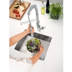 Смеситель для кухонной мойки GROHE Eurocube профессиональный, суперсталь (31395DC0)