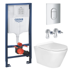 Комплект инсталляции GROHE NW0145/S с унитазом Aquatek АЛЬФА и сиденьем с микролифтом (NW0203)