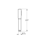 Душевой гарнитур GROHE SPA Grandera Stick, 1 режим струи, душевая штанга 900 мм, 7,6 л/мин, хром (26038000)
