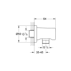 Подключение для душевого шланга, GROHE Rainshower, хром, (27057000)