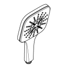 Ручной душ GROHE Rainshower SmartActive 130 Cube, 9.5 л/мин, 3 режима, хром (26582000)