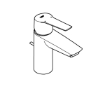 Смеситель для раковины GROHE Start QuickFix с донным клапаном, S-Size, хром (24209002)
