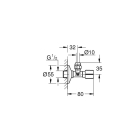 Вентиль угловой GROHE 1/2 дюйма-3/8 дюйма, 1 шт, теплый закат, матовый (22037DL0)