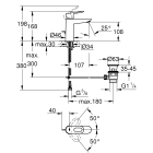 Смеситель для раковины GROHE BauLoop, M-size, хром (23762000)