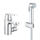 Смеситель для раковины GROHE Eurosmart Cosmopolitan с цепочкой и гигиеническим душем, S-size, хром (23433000)