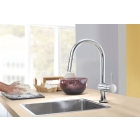 Смеситель для кухни GROHE Minta Touch сенсорный с вытяжным душем, хром (31358002)