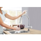 Смеситель для кухни GROHE Minta Touch сенсорный с вытяжным душем, хром (31358002)