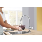 Смеситель для кухни GROHE Minta Touch сенсорный с вытяжным душем, хром (31358002)