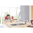 Смеситель для кухни GROHE Minta Touch сенсорный с вытяжным душем, хром (31358002)