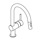 Смеситель для кухни GROHE Minta с вытяжным душем, хром (32321002)