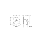 Внешняя часть смесителя для душа GROHE Lineare, суперсталь (24063DC1)