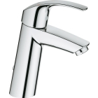 Смеситель для раковины GROHE Eurosmart с цепочкой и средним изливом, хром (23323001)