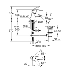 Смеситель для биде GROHE Eurosmart с донным клапаном, S-size, хром (23789002)