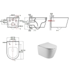 Комплект инсталляции GROHE NW0145/S с унитазом Aquatek БЕТТА и сиденьем с микролифтом (NW0201)
