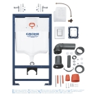 Комплект инсталляции для унитаза, GROHE Rapid SL 3 в 1 с панелью смыва Skate Cosmopolitan, хром (38772001)